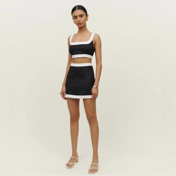 Reformation Dresses & Skirts - NWT Reformation Robbie Linen Two Piece in Black & White - size 2